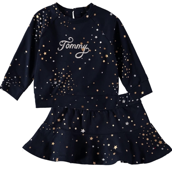 Tommy Hilfiger 3-Piece Sweatshirt, Skirt & Briefs Set - Picture 2 of 7